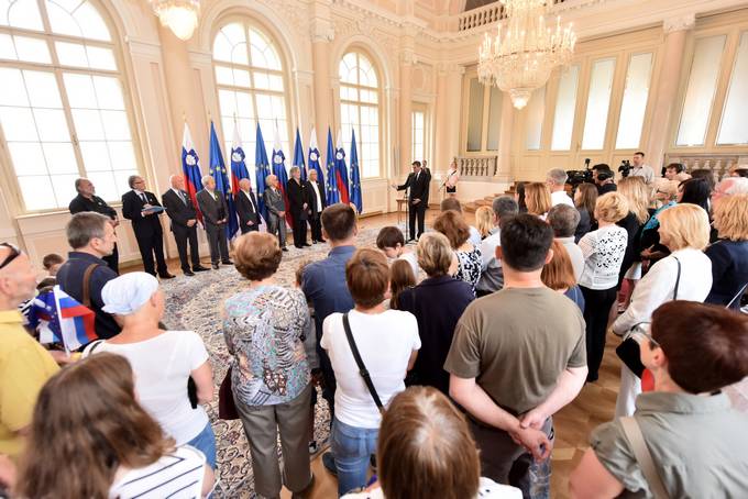 Prireditev v Veliki dvorani Predsedniške palače ob dnevu odprtih vrat